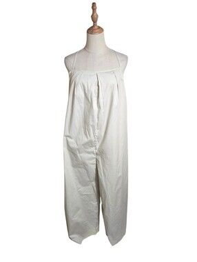 ASOS Lightweight Cotton Tan Wide-Leg Relaxed Fit Jumpsuit NwT